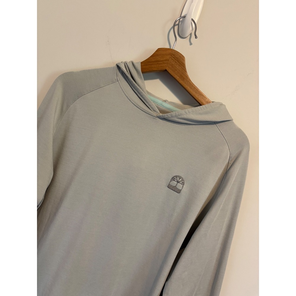 Peter Millar Crown Sport Mens Grey Performance Hoodie TCC Logo Golf Pullover M - Picture 7 of 7